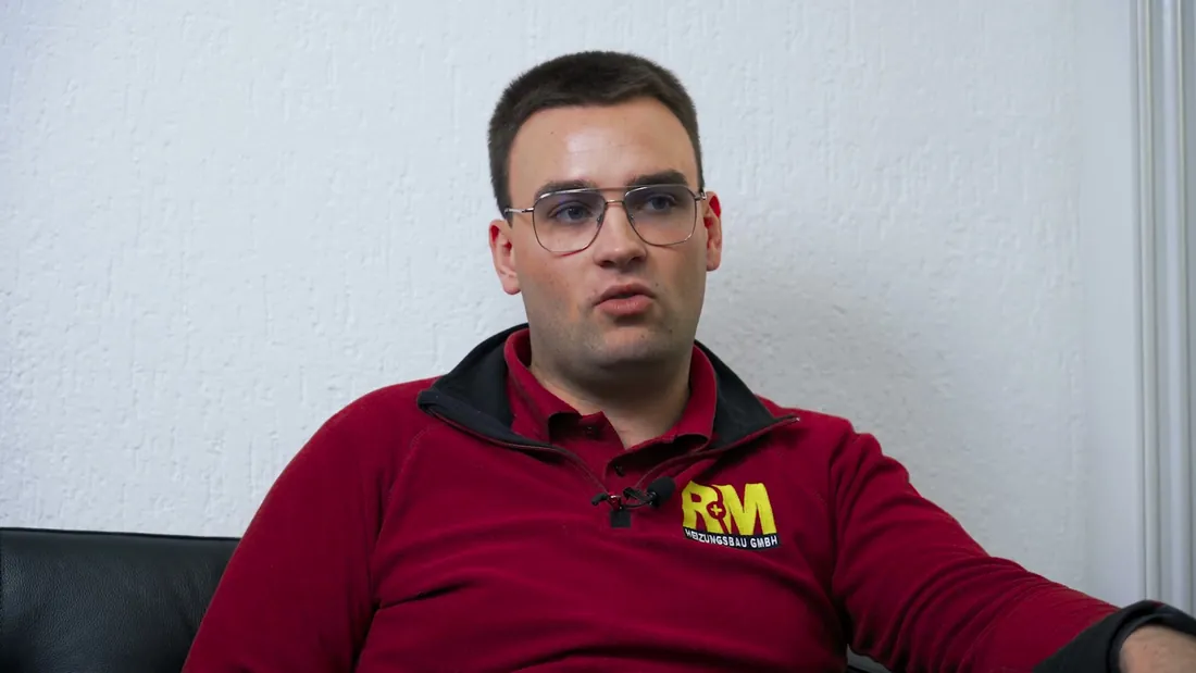 Marvin Moschinski von der R+M Heizungsbau GmbH im Interview